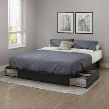 Somerset bed in 2020 dark wood bedroom furniture wood bedroom. Dark Grey 2 Drawer Queen Storage Platform Bed Home Living Bedroom Furniture Dorm Ebay