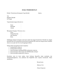 Contoh surat keterangan pindah sekolah. Surat Permohonan Orang Tua Untuk Keringanan Biaya Sekolah Guru Paud