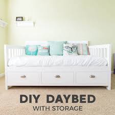 Diy twin platform bed and headboard. Diy Daybed With Storage Drawers Twin Size Bed Fixthisbuildthat