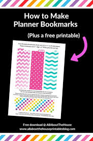 How To Make A Planner Bookmark Diy Page Markers Tutorial All About Planners Planner Bookmark How To Make Planner Planner Tabs