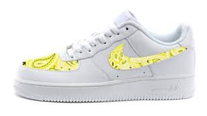 Black Bandana Air Force 1 Bandana Fever Yellow Bandana Scarf Custom White Nike Air Force Shoes Bandana Fever Designs Custom Nike Shoes Nike Shoes Air Force Nike Air