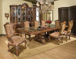 White glass & chrome 2 metre dining table. Luxury Walnut Dining Room Set 9p Table W Extension Hd 90018 Classic Traditional Hd 90018 Dtscac Set 9