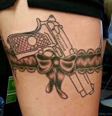 See more ideas about gun tattoo, tattoos, body art tattoos. 72 Brilliant Gun Tattoos Design On Thigh