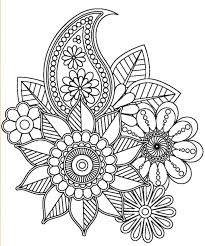 Floral Design To Colour Mandala Coloring Pages Flower Coloring Pages Mandala Coloring