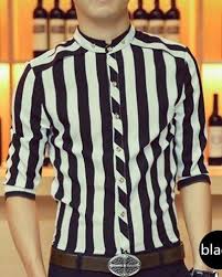 Black And White Striped Button Up Shirt Women S Black And White Striped Shirt For Men Half Sleeve Button Down Shirts Mens Shirts Striped Shirt Men Shirt Style