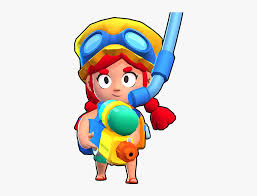 Jessie is a common brawler who is unlocked as a trophy road reward upon reaching 500 trophies. Summer Jessie Brawl Stars Hd Png Download Kindpng