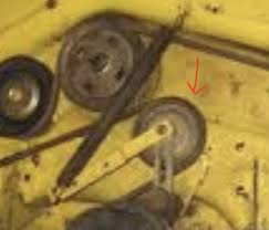 John deere parts lookup tool and diagram is an incredible online source. Need Help Tracking Down Why The Tension Pulley Is Red Hot After Putting On New Riding Mower Belt Home Improvement Stack Exchange