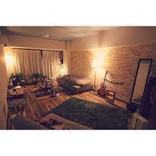 部屋全体 一人暮らし 植物 ギター デジタル一眼レフ などのインテリア実例 2016 02 23 00 10 35 roomclip ルームクリップ インテリア 家具 部屋 レイアウト 部屋 レイアウト ワンルーム