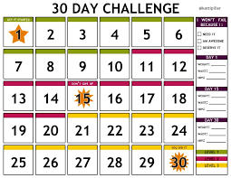 I Made This Free Printable 30 Day Challenge Calendar For
