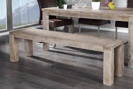 Schone wohndekoration tisch massivholz ausziehbar. Massive Sitzbank Montreal Akazie Teakgrau Weiss Gekalkt 160cm Teak Haus Deko Esstisch Ausziehbar