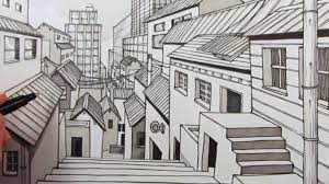 Each house plan drawing has the dimensions of the foundation, floor plans, and general information. How To Draw A City Using 1 Point Perspective Narrated Youtube