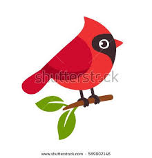 Cartoon Bird On Tree Drawing Image Result For Cardinal And Dove Cartoon Bird Illustration Cartoons Vector Cardinal Birds