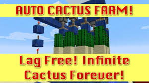 Ado to reproduce place a cactus on a sand block and stand on it in survival mode. Lag Free Automatic Cactus Farm Minecraft 1 12 Youtube