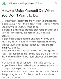 How To Make Yourself Do What You Don T Want To Do Self Help Words School Study Tips