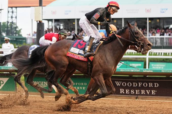 Golden Tempo takes the Kentucky Derby as Cherie DeVaux becomes the 1st  woman to train its winner : NPR