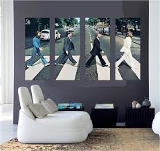 4 Panel Sections Of Abbey Road Beatles Album Cover Mywholewall Beatles Room Decor Beatles Room Beatles Wall Art