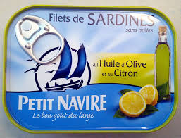 Filets De Sardines A L Huile D Olive Et Au Citron Petit Navire 95 G 66 5 G De Poisson