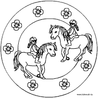 Malvorlagen mandala einhorn new mandala malvorlage ae photo de. Pferde Mandalas Im Kidsweb De