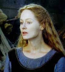 Traje de refugiada de Éowyn. Vestido interior de lino azul. Cosplay de  ESDLA.