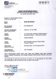 Lowongan kerja pt indominco mandiri,tbk pt indominco mandiri tbk adalah salah prosedur dalam melamar pekerjaan : Contoh Surat Pengalaman Kerja Terbaru Perusahaan Kontraktor Tambang Batu Bara