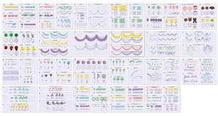 A storage area for practice sheets and creative inspiration. Wilton Decorate Smart Deluxe Practice Board Set Cake Decorating Supplies White Purple