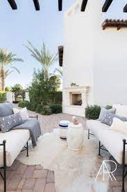 Alyssarosenheck Scottsdale Az Courtyard With Mydomaine And Bria Hammel Interiors Arizona House Outdoor Living Space Backyard Spaces