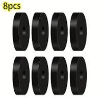 8pcs Thickness Rubber Spacer, Flat Rubber Spacer Bushing Flat Washers for  Screws Bolts Household Appliances