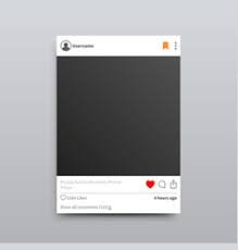 Make your instagram post attract even more with stunning images. Instagram Frame Vector Images Over 4 100