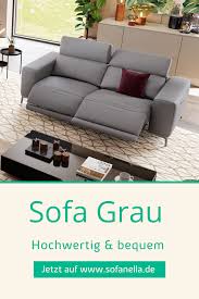Graue Couches Moderne Gemutliche Designsofas Aus Hochwertigem Grauen Leder Oder Stoff In 2020 Wooden Sofa Set Designs Comfortable Sofa Modern Couch