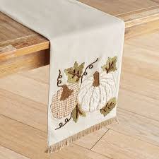 31 48 Stitched Pumpkins 108 Burlap Table Runner Fall Table Runners Applique Table Runner Pumpkin Table Runner