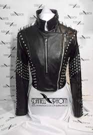 Genuine Leather Jackets With Studs Spikes Shoulders Pattern Etsy In 2021 Genuine Leather Jackets Best Leather Jackets Leather Jacket