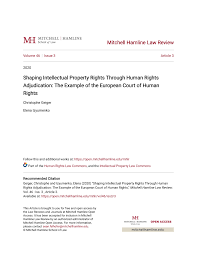 With hielde daems, willem geyseghem. Pdf Christophe Geiger And Elena Izyumenko Shaping Intellectual Property Rights Through Human Rights Adjudication The Example Of The European Court Of Human Rights Rights Mitchell Hamline Law Review 2020 Volume 46 Issue 3 527