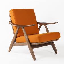 Mid Century Modern Karla Lounge Chair Orange Mid Century Lounge Chairs Lounge Chair Mid Century Modern Chair