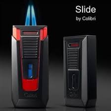 Colibri Slide Lighter Double Jet Flame With Single Action Push Up Ignition Glass Pipes And Bongs Cool Lighters Cigar Lighters