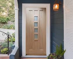 Newton Glazed Unfinished Oak 80x32 Front Door | Aspire Doors