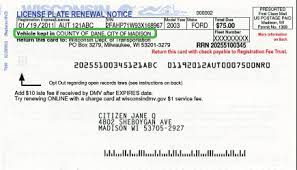 Your vehicle registration sticker displays your license plate number, county of registration and partial vehicle identification number. Wisconsin Dmv Official Government Site Municipal Or County Vehicle Registration Fee Wheel Tax