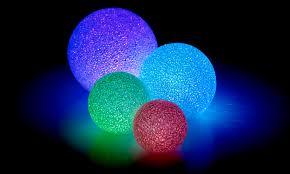 Colour Changing Led Light Up Balls Glitter Ornament Christmas Wedding Decoration Ebay