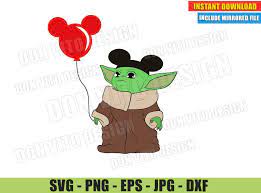 Free Free 194 Mickey Ears Baby Yoda Disney Svg SVG PNG EPS DXF File