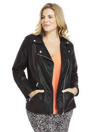F F True Long Line Plus Size Biker Jacket Fashion Plus Size Fashion Outfits