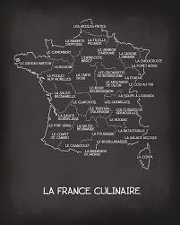 Taste Of France French Culinary Map Art Print Kitchen Wall Etsy In 2020 Teaching French Learn French French
