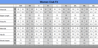 46 punctual womens golf club length chart