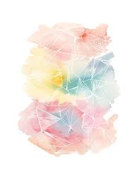 Tusindvis af nye billeder af høj kvalitet tilføjes hver dag. Handmade Watercolor Archival Art Print Color Splash In Coral Yellow And Blue Art Background Geometric Art Watercolor Splash