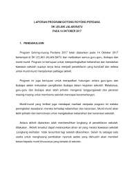 Maybe you would like to learn more about one of these? Laporan Program Gotong Royong Perdana
