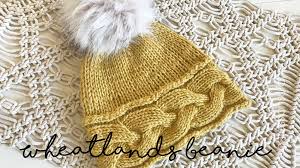 Simple stylish cable blanket knit with two strands of aran weight yarn held together to make it a quick project or you could substitute bulky yarn. Wheatlands Braided Cable Knit Beanie Pattern Confessions Of A Homeschooler