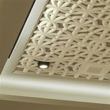 Acoustic ceiling tile is basically a type of soundproofing material that functions as both, sound treatment along with wall décor. Crescent Path Acoustic Ceiling Tile Sound Reducing Decorative Plaster Ceiling Tile