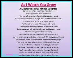 Daughter Quote Grown Up Birthday Message For Daughter From Mother A Mother S Feelings For Her Daughter As I Watch You Grow Birthday Quotes For Daughter Birthday Quotes For Her Love Quotes For Her