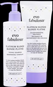To achieve this platinum blonde hair there are a few things that you will need. Evo Fabuloso Platinum Blonde Toning Shampoo Treatment Duo Iron And Ivy