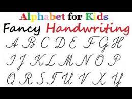 You can't do better than the sheiral script, with its beautiful fluid strokes that resemble handwriting with a . Diy Fancy Letters Handwriting Tutorial Alphabet In Colours For Kids