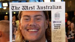 West Coast sensation Harley Reid creates his own headline declaring 'I love  Perth' in Brownlow fun