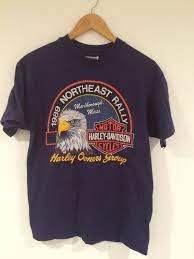 Vintage Harley Davidson Shirt 80s Motorcycle American Eagle Etsy